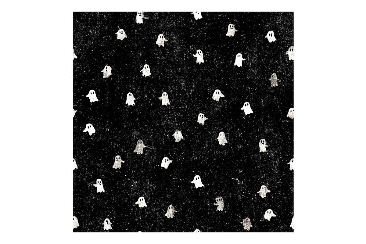Cute Ghost Seamless Pattern, a Texture Illustration by DreamPrint404 (Photo 3 of 3)