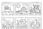 Spring Farm Life Coloring Book Adult, a Decorative Illustration by Ink Gallery (Thumbnail 9 of 9)