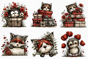 Whimsical Spring Peeking Animals PNG, an Illustration by Craft Nest (Thumbnail 5 of 12)