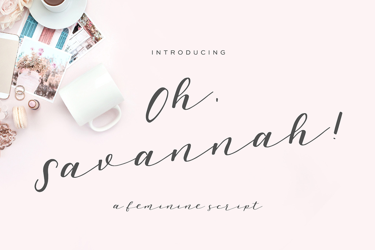 Oh Savannah Script, a Script Font by Beck McCormick (Photo 1 of 6)