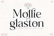 Mollie Glaston-Modern Ligature Serif, a Serif Font by Mulkan Nazir (Thumbnail 1 of 14)