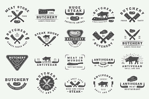 Vintage Butchery Emblems