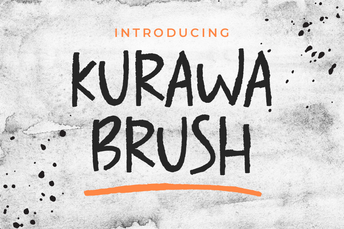 Kurawa Brush Handwritten Font, a Handwritten Font by nizarbagasm (Photo 1 of 8)