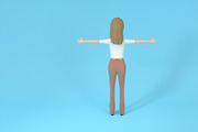 Female Character Lucy, a Characters & Person 3D Model by 3DTreatment (Thumbnail 24 of 32)