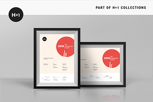 Modern Certificate, a Stationery Template by BOXKAYU