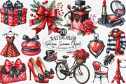 Parisian Summer Clipart, an Illustration by Designking (Thumbnail 1 of 4)