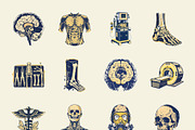 Vintage Medical illustrations, a Healthcare Illustration by Creative Stall (Thumbnail 7 of 9)