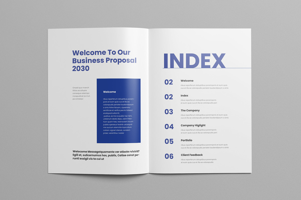 Proposal, a Brochure Template by Pixelpick (Photo 2 of 9)