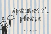 Spaghetti. Handwritten font duo, a Handwritten Font by PaperJamLab (Thumbnail 1 of 14)