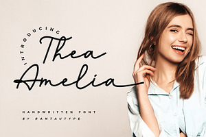 Thea Amelia - Handwritten Font