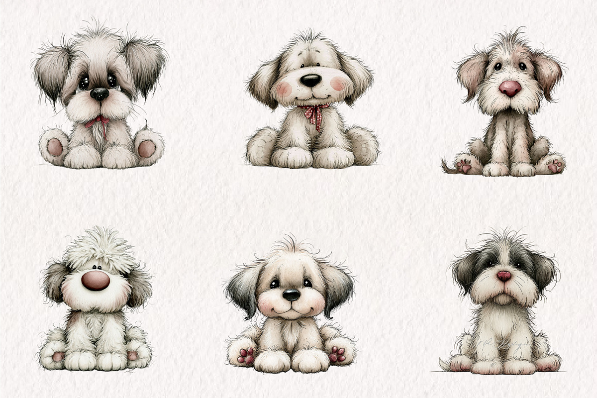 Cute Dog Breed Clipart Bundle, a Seasonal Illustration by CreationArt (Photo 2 of 7)