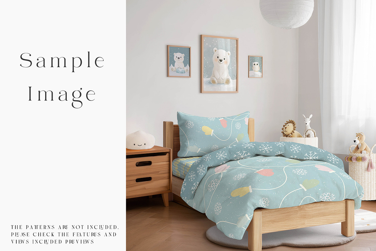 Toddler's Bedding & Wall Mockups, a Mockup by mock-ups (Photo 19 of 30)