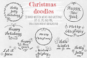 Christmas doodles. Big Bundle, a Seasonal Illustration by HmarkaShop (Thumbnail 3 of 4)