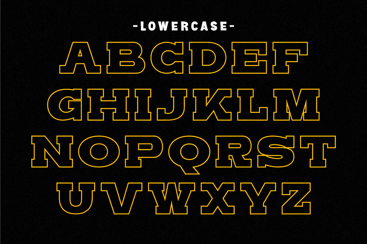 Sporty Varsity - Condensed Slab, a Slab Serif Font by Pian45 Studio (Photo 3 of 10)