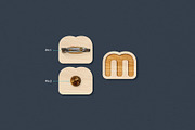 Wood Pin Badge Mockup, a Product Mockup by Mokr (Thumbnail 4 of 12)