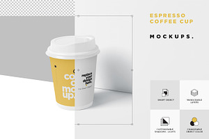 Espresso Coffee Cup Mockup