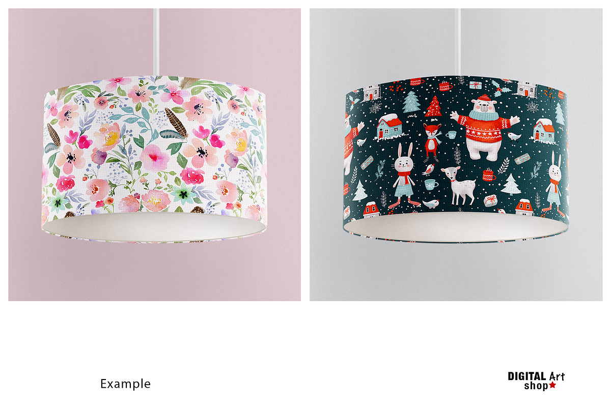 Drum Lampshade Mock Up - set of 3, a Product Mockup by Mockup Up! (Photo 5 of 5)