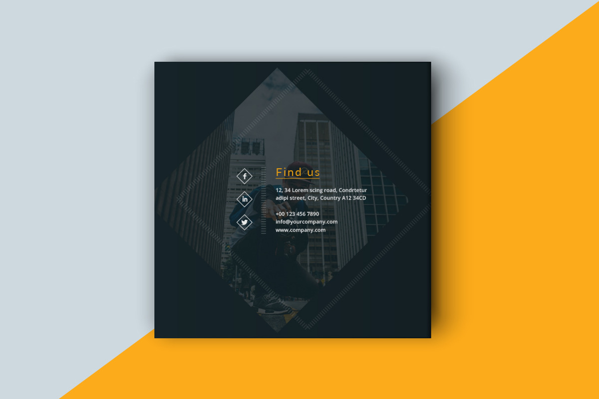 Square Portfolio Brochure Template, a Brochure Template by RWstudio (Photo 8 of 9)
