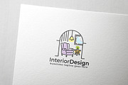 Interior Design Logo, a Branding & Logo Template by Slim Studio (Thumbnail 1 of 3)