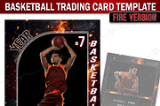 Basketball Trading Card Template, a Card Template by Brenda Avila Designs (Thumbnail 1 of 2)