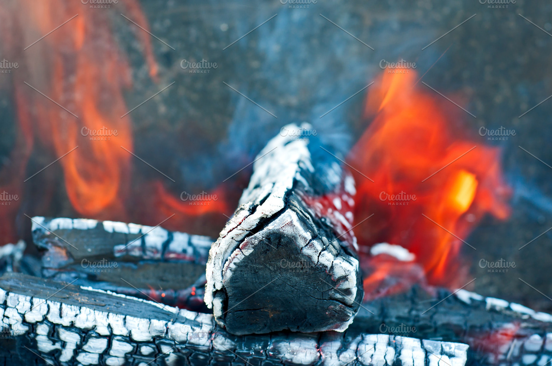 Bonfire Featuring Closeup Fire And Wood
