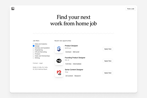 Job Listing, a React Template by planetabhi