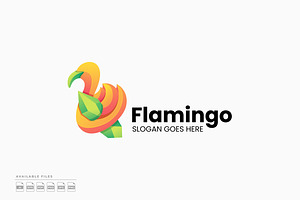 Flamingo Gradient Colorful Logo, a Branding & Logo Template by Zeer Graphic
