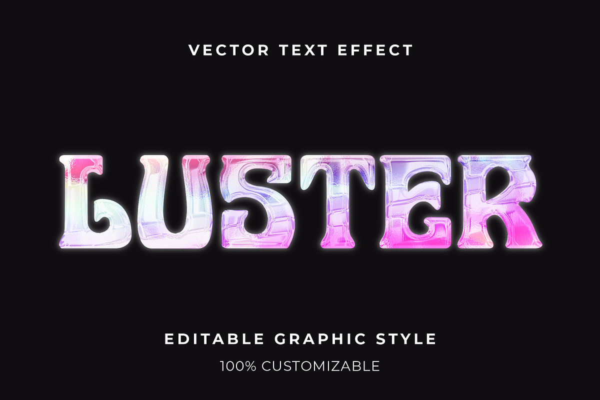 Glass Prism Text Effect