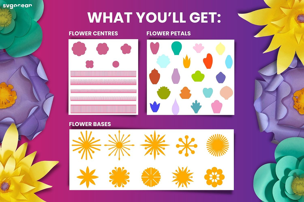 Paper Flower SVG, a Graphic by svgocean (Photo 2 of 2)
