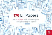 Lil Papers - 176 icons for Sketch, an Icon by Lil Squid (Thumbnail 1 of 4)