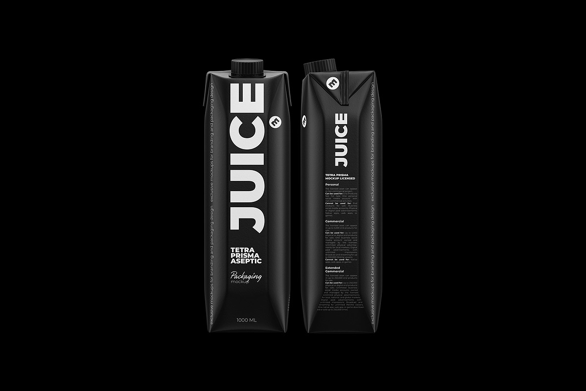 Juice Mockup Tetra Prisma 1000ml, a Packaging Mockup by easymock (Photo 10 of 10)