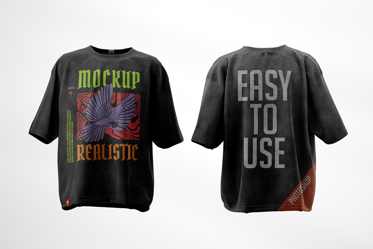 T-shirt Vintage Mockup, a Shirt Mockup by Alphaleonis_std