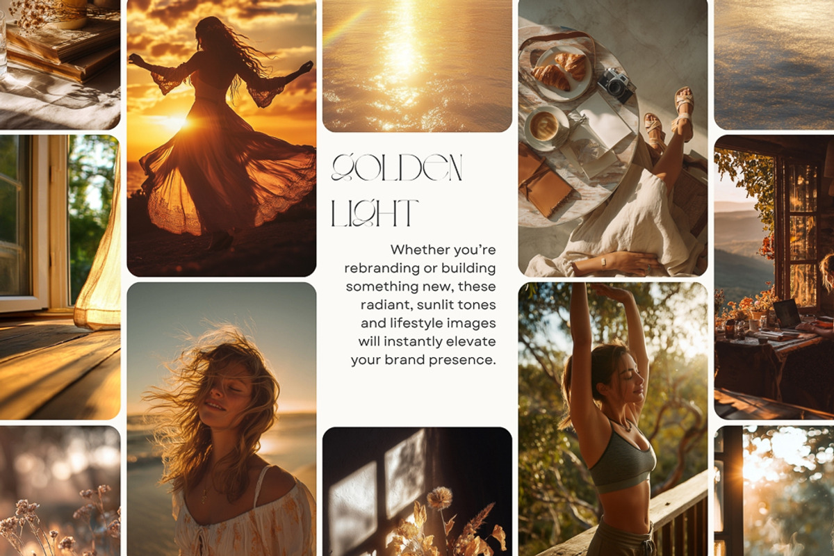 Golden Hour Brand System + UI Kit, an UI Kit Template by The Brand Alchemists (Photo 2 of 12)