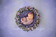 Newborn Photo Digi Backdrop x 2