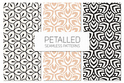 Petalled Seamless Patterns Set 1, a Pattern Graphic by Curly_Pat (Thumbnail 1 of 5)