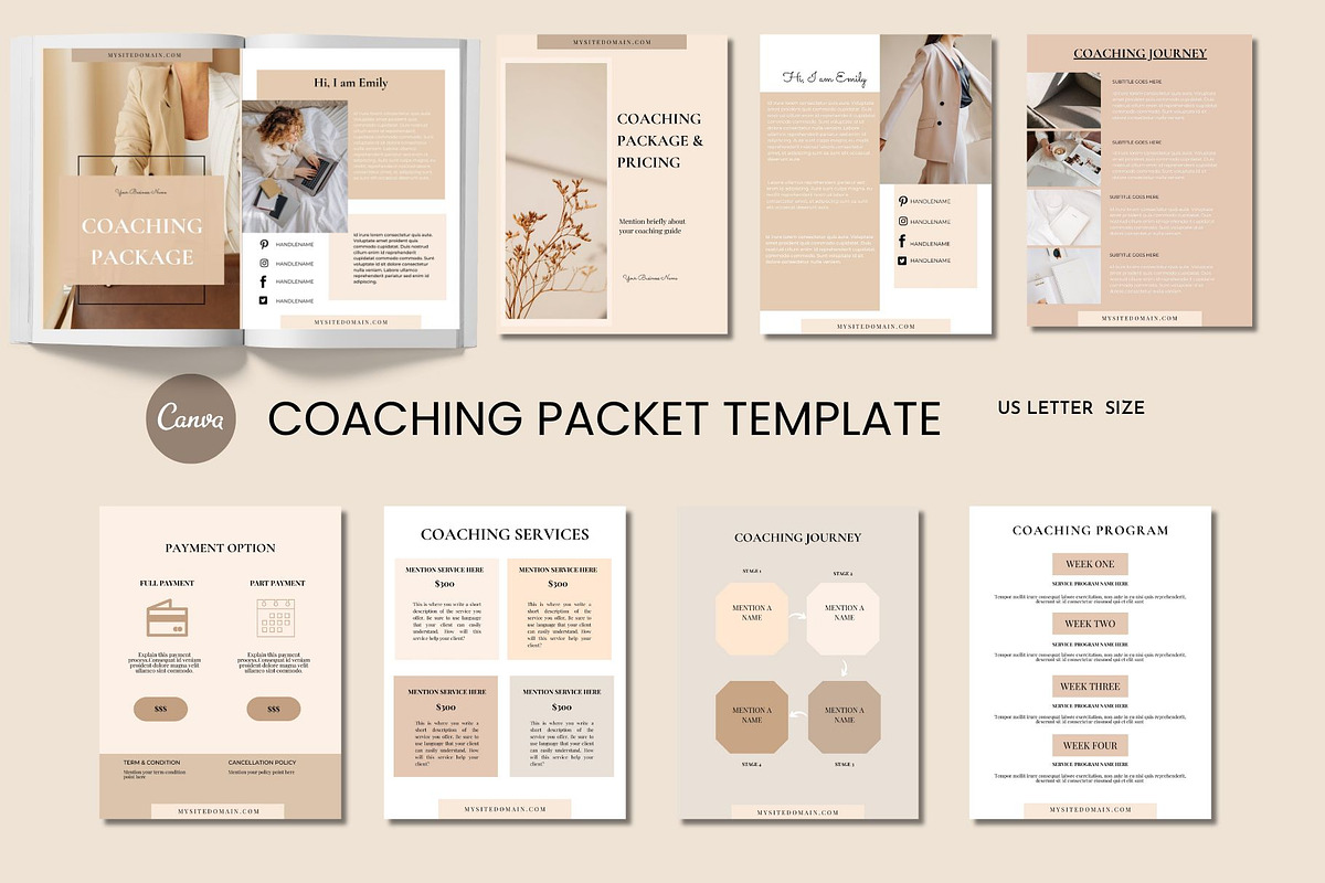 Client Welcome Services Bundle CANVA, a Brochure Template by Deepa Template Studio (Photo 11 of 23)