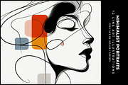Minimalist Portraits, a Decorative Illustration by Digital Art Creations (Thumbnail 1 of 8)