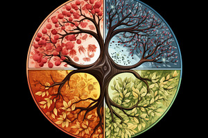 An image showcasing the four distinc, a Photo by Iftikhar Alam