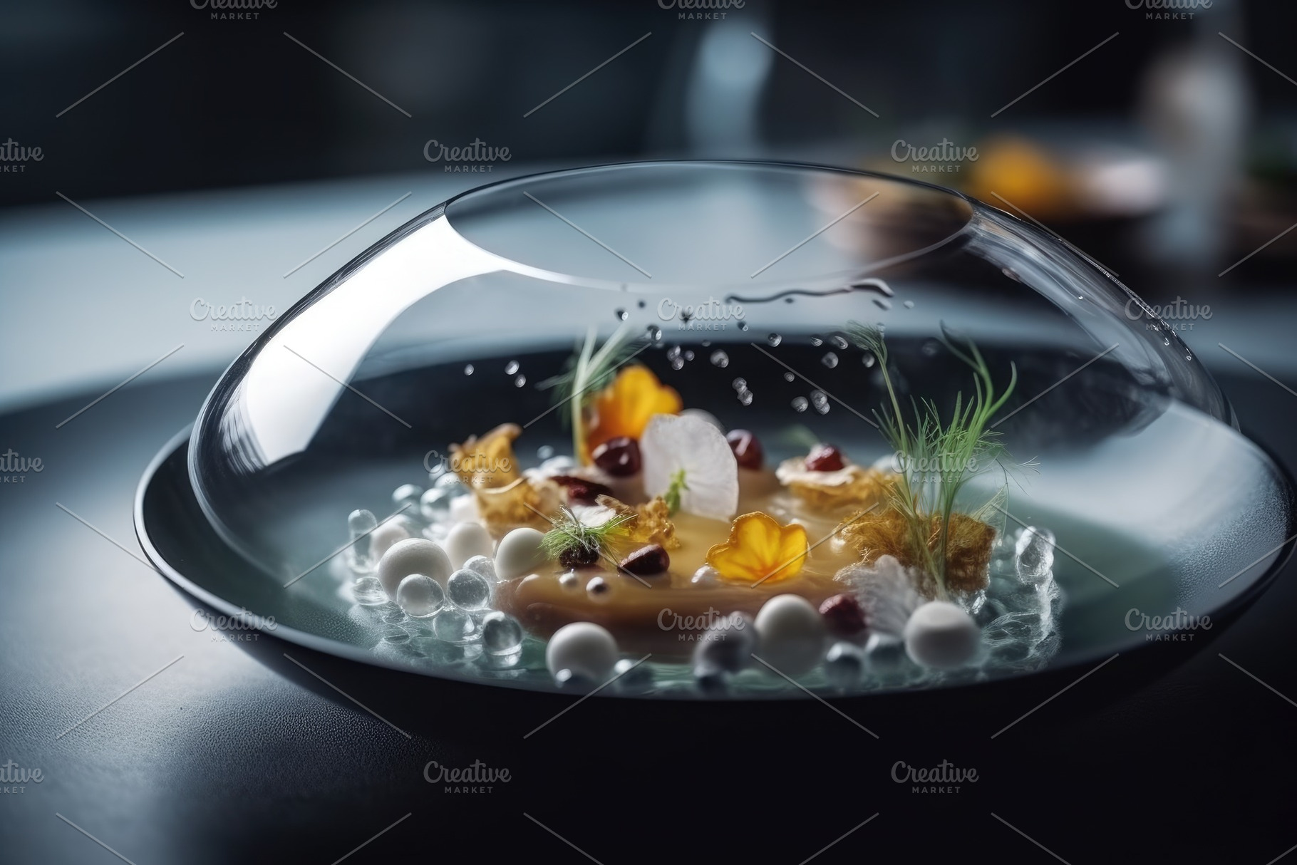 Delicious fish soup in a glass bowl, a Photo by Iftikhar Alam