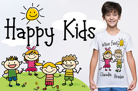 Happy Kids - Playful Font, a Handwritten Font by BearyType Studio
