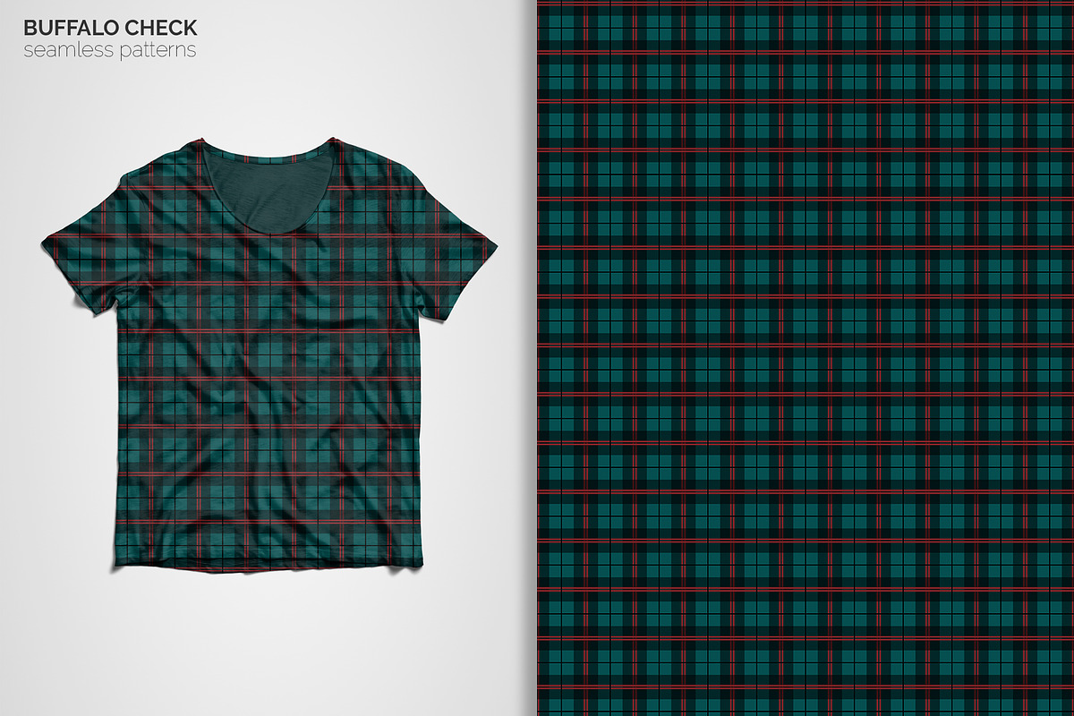 Buffalo Check Seamless Patterns, a Pattern Graphic by 3Y_Design (Photo 6 of 6)