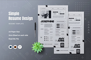 Simple Resume, a Resume Template by Fannan Studio