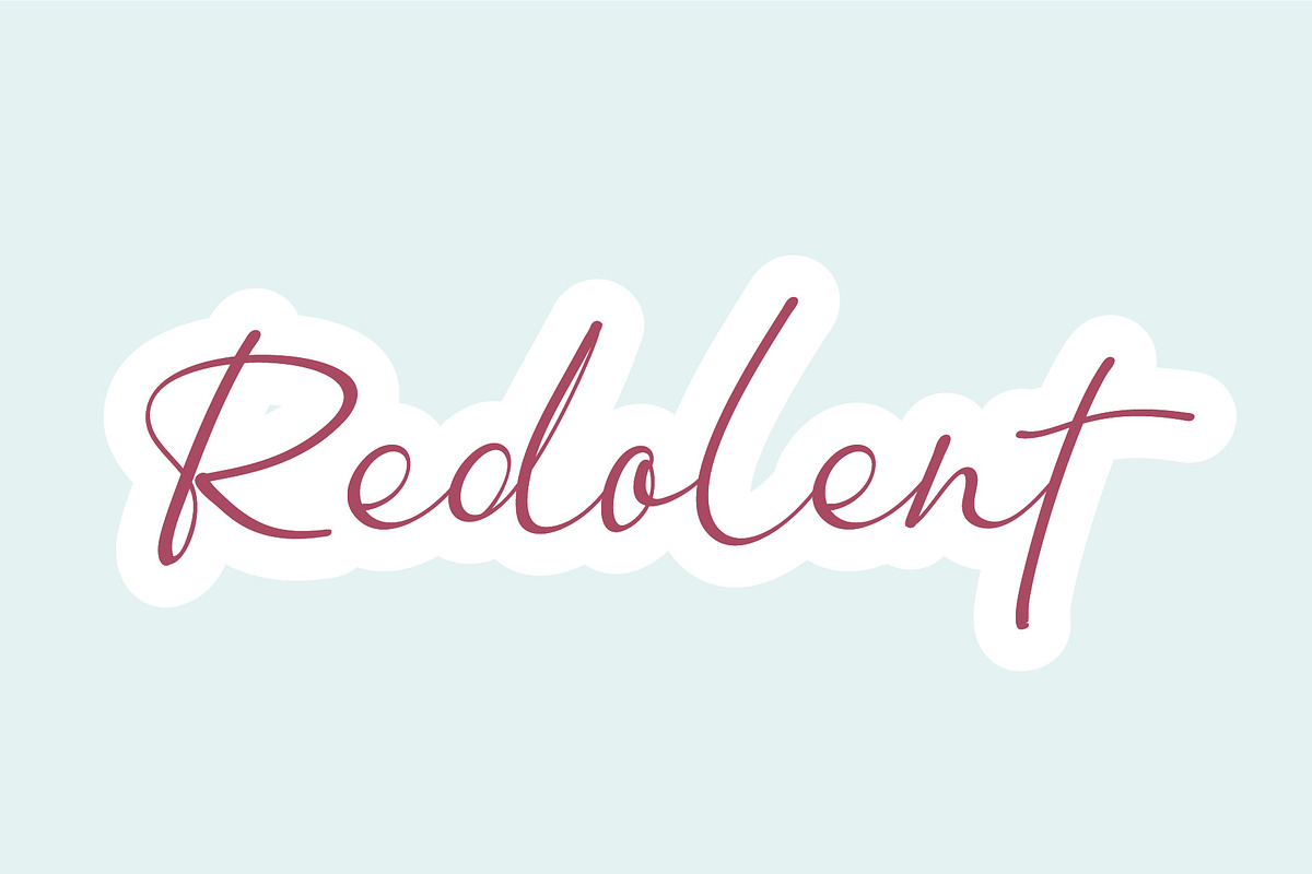 Redolent - Handwritten Font, a Script Font by Fonteca