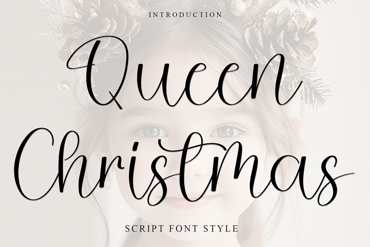 Queen Christmas, a Handwritten Font by FreshTypeINK (Photo 1 of 8)