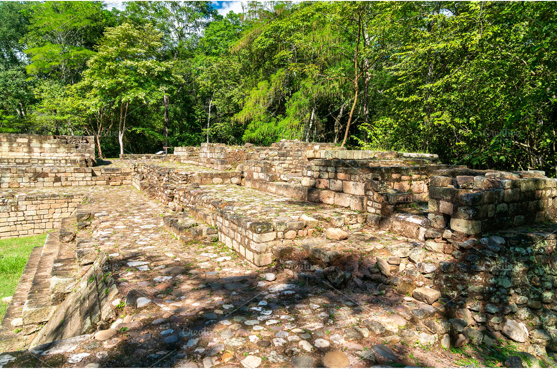 Ancient Mayan Ruins at Copan in, an Architecture Photo by Leonid Andronov