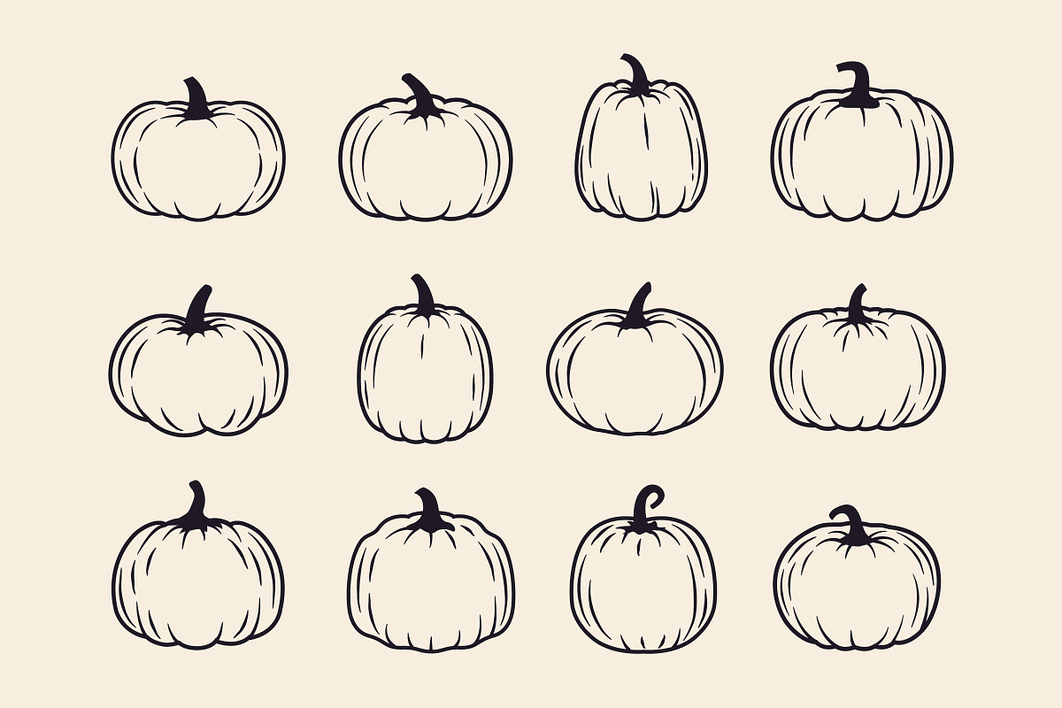 Pumpkin Creator. 20 Monster Faces, an Object Graphic by DenysHolovatiuk (Photo 4 of 4)