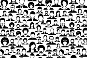 people profile icons pattern, a Pattern Graphic by vekstok (Thumbnail 4 of 4)