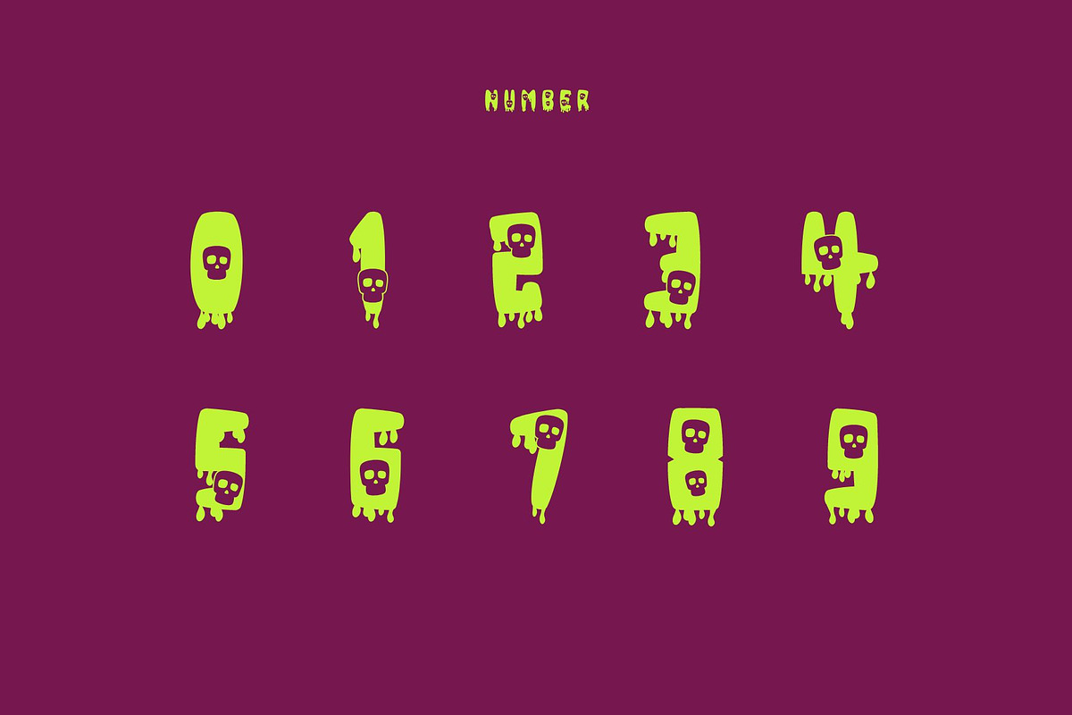 Quick Skull - Decorative font, a Sans Serif Font by Brown Cupple (Photo 3 of 7)