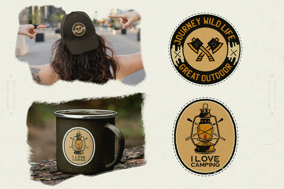 20 Camp Adventure Logos Badges SVG, a Branding & Logo Template by JeksonGraphics (Photo 5 of 8)