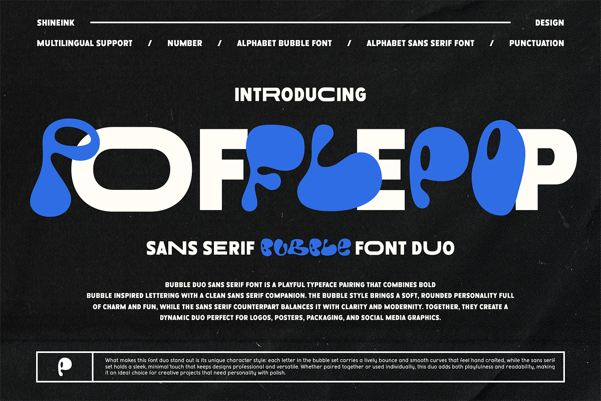 Pofflepop, a Font by shineink.designlab (Photo 1 of 11)